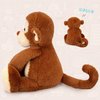 IKASA Monkey Stuffed Animals Plush Toys,12.5" Cute Plushie Soft Cuddly Plushy Fluffy Toy,Gifts for Family Kids Children Girls Boys