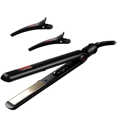 MHU Professional Titanium Hair Straightener 1 Inch Hair Flat Iron Negative Ionic Technology Straightening Iron Plus 2 x Salon Clips