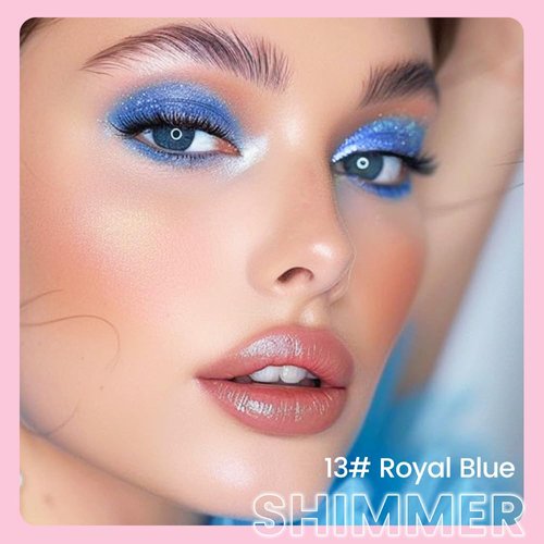 Kaely 2in1 Cream Eye Shadow Brightener Sticks for Eyes, Pencil Eyeshadow Applicator Stick Waterproof Pigmented, Eye Shadow Palette Highlighter Makeup, sombras para ojos, 13 Royal Blue