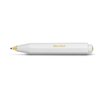 Kaweco CLASSIC SPORT Ball Pen White I Retractable Ballpoint Pen with Standard D1 Refills I Exclusive Ball Pen 10.5 cm