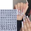 Retro Letters Nail Stickers for Nail Art 8Sheets Old English Letter Nail Design Decals Black White Laser Gold Silver Nail Supplies Self-Adhesive English Words Nail Art Stickers for Women DIY Manicure