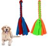 ASOCEA 2 Pack Dog Fleece Rope Toy for Dog Chase and Tug Pet Interactive Cotton Chew Toy Dog Tether Lure Toy Dog Flirt Pole Replacement Toys to Outdoor Exercise & Training for Small Medium Dogs