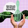 Wet Brush Speed Dry Hair Brush, Green - Go Green Detangler - Vented Design & Ultra Soft HeatFlex Bristles - Ergonomic Handle Manages Tangle & Uncontrollable Hair - Pain-Free Hair Accessories