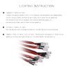 Goolsky 12 LED Lighting System Kit Steering Brake Smart Simulation Flash Lights for 1/10 Scale Models RC Car Yokomo Tamiya HSP HPI AXIAL RC4WD Traxxas