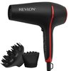 REVLON SmoothStay Coconut Oil Infused Hair Dryer with Diffuser | 1875W Blow Dryer Improves Shine for Smoother Styles and Tames Frizz for Silky Finish (Black)