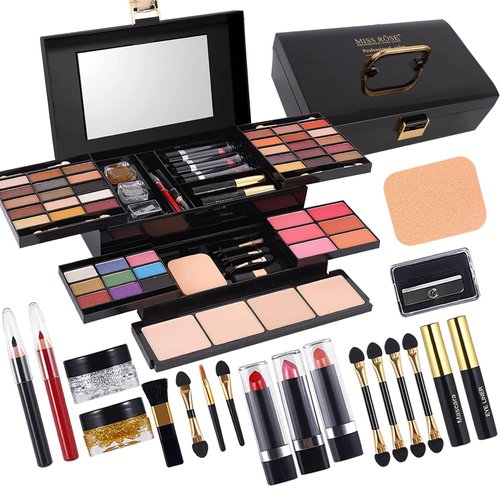 MISS ROSE M 58 Color Professional Makeup pallet, Makeup Kit for Women Full Kit, All In One Makeup Kit Set, Makeup Gift Set for women girls (331N)