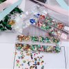 Christmas Nail Art Sequins, EBANKU 3 Boxes Holographic Laser Snowflake Star Nail Glitter Sequins for Acrylic Nails Mixed Shape Xmas Nail Glitter Flakes Decoration