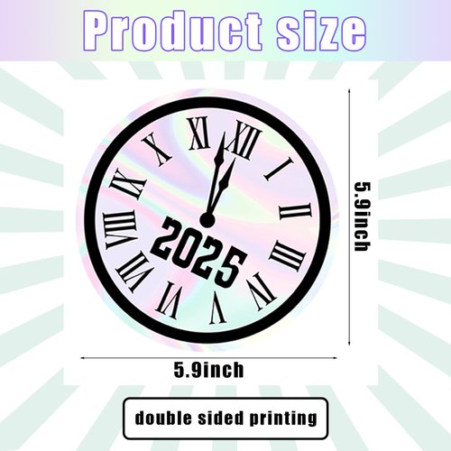 Poen 32 Sets 2025 New Years Eve Party Decorations Disco Happy New Year Party Hanging Swirl Iridescent New Years Eve Party Supplies for 2025 New Year Disco Party Supplies