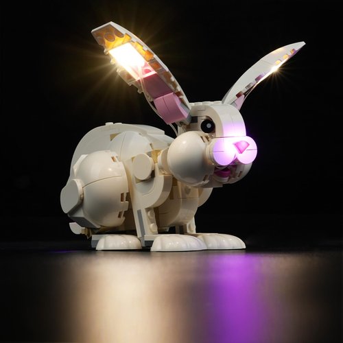 DALDED LED Lighting Kit for Lego Creator 3 in 1 White Rabbit, LED Light Compatible with Lego 31133 Building Block Models (Not Include Lego Set)