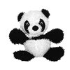 MIGHTY- Microfiber Ball Panda – Made with Squeaker Balls and Minimal Stuffing. Strong & Tough. Interactive Play Dog Toy. Machine Washable & Floats.