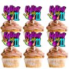 18pcs Glitter Bowling Ball Dessert Cupcake Topper Bowling Rolling into 11 Theme Decor Supplies Boys Girls Happy 11th Birthday Party Decorations
