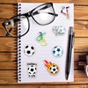 100 PCS Cute Soccer Stickers, Water Bottle Stickers for Kids Teens, Waterproof Vinyl Laptop Kids Stickers for Laptop, Bumper, Skateboard, Guitar