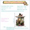 Roroom DIY Miniature and Furniture Dollhouse Kit,Mini 3D Wooden Doll House Craft Model with Dust Proof Cover and LED,Creative Room Idea for Valentine's Day Birthday Gift(Magic Garden)