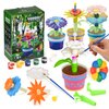 Pairez Toys Flowers Building Blocks Toys, Painting Kit Flower Toys for Kids, Arts and Crafts Kits, STEM Educational Gardening Pretend Toy for Girls & Boys Age 6 7 8 9 10