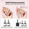 modelones Builder Nail Gel with Gel Base and Top Coat, Nude Color Builder Nail Kit for Apex Building Nail Thickening Nail Extension, LED Nail Lamp Cured Hard Gel Color Base, Gift for Women