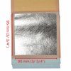 Barnabas Blattgold: Silver Leaf Transfer Sheets [25 sheets , 3.75 inch] - aka Silver Foil Sheets, Real Silver Leaf sheets for painting, silver leaf sheets for craft, silver leaf foil sheets