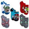 Mario Boys 5 Pack No Show Socks