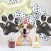 46 Pieces Dog Themed Balloons Include 40 Pieces Dog Paw Print Latex Balloons 3 Pieces Bone Shaped Foil Balloons and 3 Pieces Dog Paw Print Foil Balloons Props for Pets Birthday Party Decorations