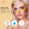 Under Eye Patches for Puffy Eyes and Dark Circles (20 Pairs), 24K Gold Gel Eye Mask Collagen Skincare with Retinol and Hyaluronic Acid, Reduce Eye Bags, Wrinkles, Dry & Fine Lines