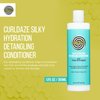CurlDaze Silky Detangling Conditioner - Moisturizing Treatment for Curly Hair, Repairs Damage and Prevents Frizz