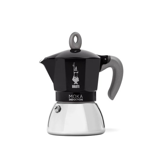 Bialetti - Moka Induction, Moka Pot, Suitable for all Types of Hobs, 6 Cups Espresso (9.4 Oz Espresso), 280 ml, Black