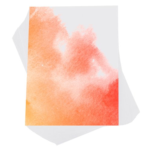 PATIKIL 100 Pcs Pure Cotton Watercolor Paper 140lb/300 GSM Water Coloring Paint Paper for Art Painting Watercolor Drawing Artist, 5x7 Inch