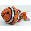 Dog Teeth Cleaning Cotton Crochet Squeaky Dog Toy for Small Dog - Clown Fish