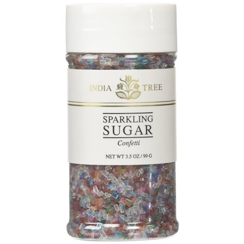 India Tree 3-1/2-Ounce Sparkling Sugar, Confetti