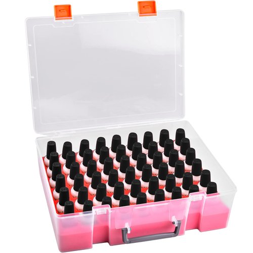 Nail Polish Organizer Holder, 54 Bottle Nail Storage Container for OPI/ for Sally Hansen/ for Revlon/ for Essie/ for AIMEILI/ for Fingernail Polish and More Gel Polish(Box Only)
