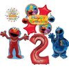 Sesame Street Elmo and Cookie Monster 2nd Birthday Party Supplies Balloon Bouquet Decorations