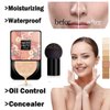 Mushroom Head Air Cushion BB Cream, SuperThiner Concealer Lasting Nude Makeup Moisturizing Brightening Pigment CC Liquid Foundation, Even Skin Tone Makeup Base Primer (natural)