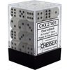 DND Dice Set-Chessex D&D Dice-12mm Frosted Clear and Black Plastic Polyhedral Dice Set-Dungeons and Dragons Dice Includes 36 Dice – D6