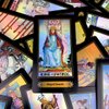QNCIGER Tarot Cards Set, 78 Tarot Cards for Beginners, Surface Laser Tarot Card Deck with English Instructions Book