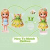 Magnetic Dress Up Dolls,Paper Dolls for Girls Ages 4-10,DIY Princess Magnetic Dress-Up Doll Pretend Play Set for Birthday (Lea)