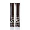 Luxurious Black Lip Gloss - Vibrant Color with Full Coverage and Shiny Finish, Moisturizing Formula Nourishes Lips - 2 Pack - by Splashes & Spills