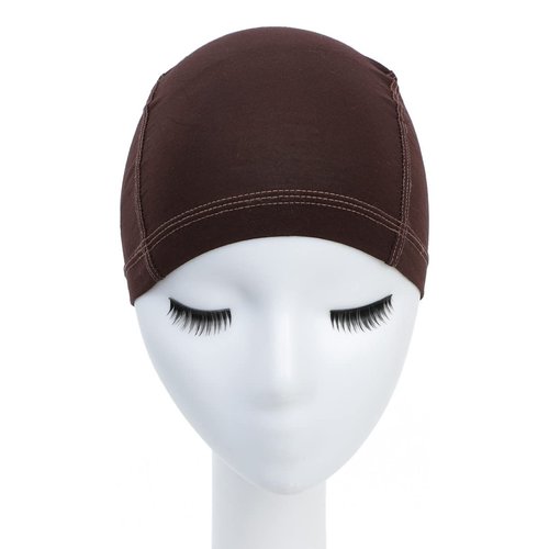 Kinglovestar Bamboo Wigs Cap for Women Bald Cap Soft Breathable Wigs Grip Cap Elastic Wig Cap for Wigs Even Cancer Chemotherapy Patients (Brown)