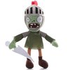 JHESAO 12" PVZ Plants and Knight Zombies Plush Toys Normal Zombies PVZ Plushies 1 2 Stuffed Soft Doll Knight Zombie New