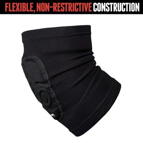 Triple Eight Covert Elbow Pads - Slim, Flexible, Non-Restrictive Pull-On Sleeve Skateboard Elbow Guard with EVA Padding - Perfect for Under or Over Clothes - Skating Protective Gear for Skateboarding