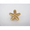 Generic Small mini gold flower petals metal hair claw clip