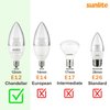 Sunlite 01255 7C7 Incandescent Bulb, 7 Watt, Candelabra E12 Base, C7 Small Night Light, Colored Bulb, Blue, 25 Count