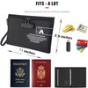 Fireproof Money Bag with Lock KaAutoler Fireproof and Waterproof Cash Bag with Zipper Closure Fireproof Safe Box Money Pouch Locking Accessories Pouch for Cash (11"*7.5")