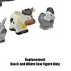 Replacement Part for Fisher-Price Little People Caring for Animals Farm Playset - GLT78 ~ Replacement Black and White Cow Figure