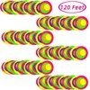 120feet Round Dot UV Neon Garland Hanging Paper Glow in The Dark Neon Glow Party Supplies and Decorations Glow in The Dark Blacklight Reactive Fluorescent Black Light Party Kit for Birthday Wedding