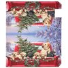 Christmas Red Truck Golden Retriever Dog Magnetic Mailbox Cover Standard 21 X 18 in Winter Snowflake Xmas Tree Snowman Mail Box Covers Decals Wraps Post Box Outdoor Decorations