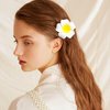 10PCS 2.76'' Plumeria Flower Hair Clip Hawaiian Hair Barrettes for Women Girl Foam Artificial Tropical Flower Hairpin Hair Accessories for Bridal Wedding Party Beach Tropical Vacation Hair Decorations