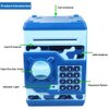 Brekya Mini ATM Piggy Bank Security Machine Best Gift for Kids,Electronic Code Piggy Bank Auto Scroll Paper Money Saving Box Coin Bank for Boys Girls Password Lock