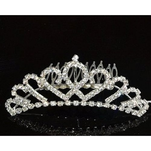 Shop Ginger Wedding Bridal Tiara Rhinestones Hair Comb Party Prom T 10009 Silver