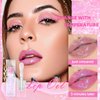 Hydrating Shimmer Lip Glow Oil, Color Changing Tint, Moisturizing Lip Oil, Glossy Transparent Plumping Lip Gloss, Tinted Lip Oil for Lip Care 0.23 OZ #Q2394-06