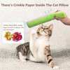 Retro Shaw Cat Toys Cat Pillow,Refillable Catnip Toys,3 Pack Crinkle Sound Cat Kicker Toy Soft and Durable,Cat Nip Toys for Indoor Kittens Kitty 10.1 Inches
