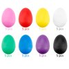 Augshy 18PCS Plastic Egg Shakers Percussion Musical Egg Maracas Easter Eggs with 8 Colors
